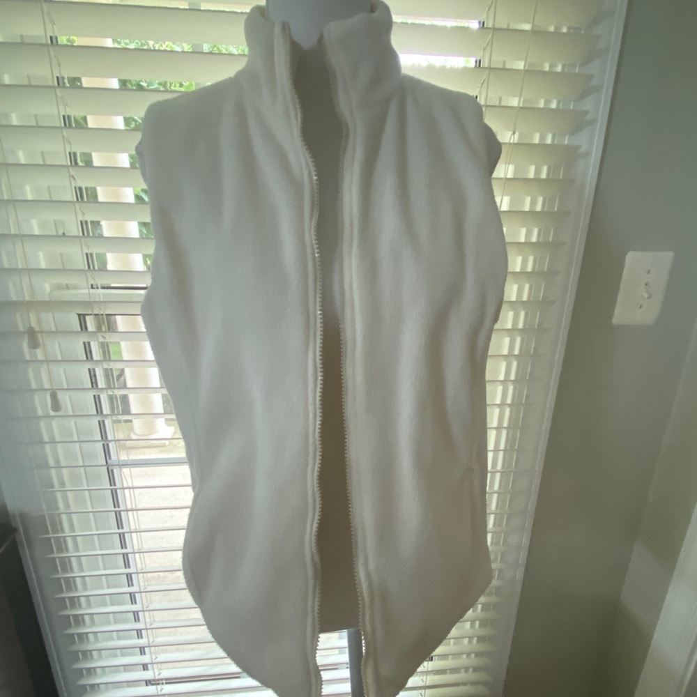 CAROLYN TAYLOR Off White Reversible Vest - Picture 2 of 6